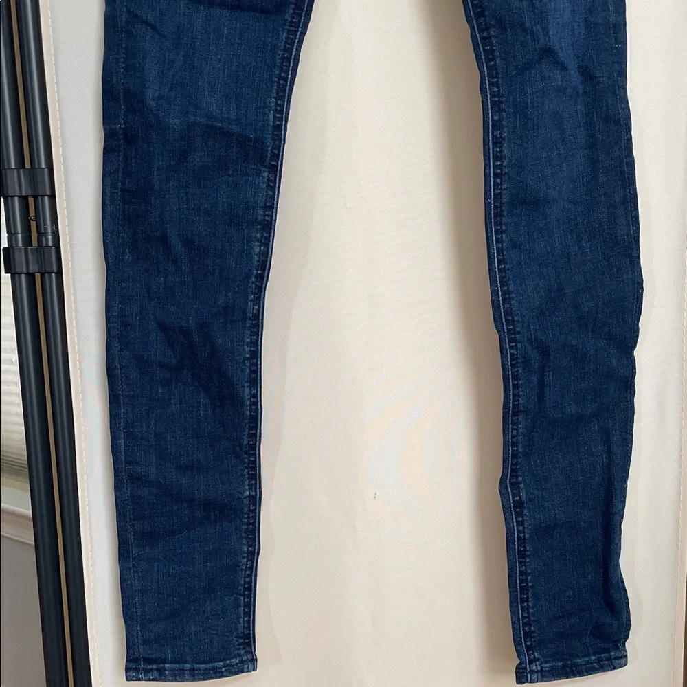 NWOT Express Women's Deep Indigo Skinny Jeans - Picture 5 of 13